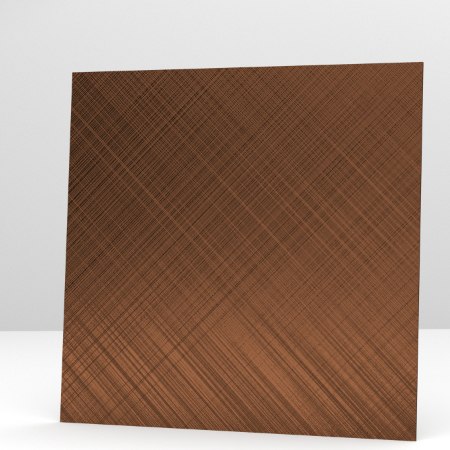 Antique Copper Cross Hairline SS Sheet