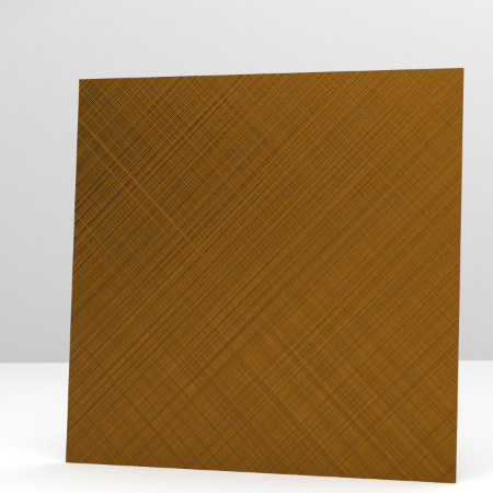 Antique Brass Cross Hairline SS Sheet