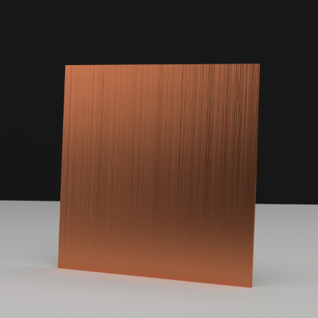 Copper Hairline SS Sheet