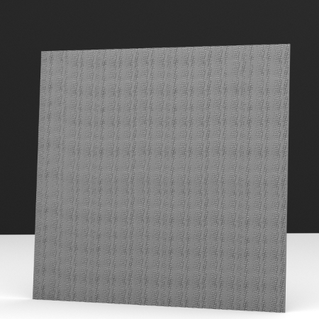 Pattern Etched Grey Nickel