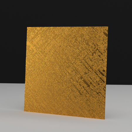 Pattern Etched Silver Copper Gold